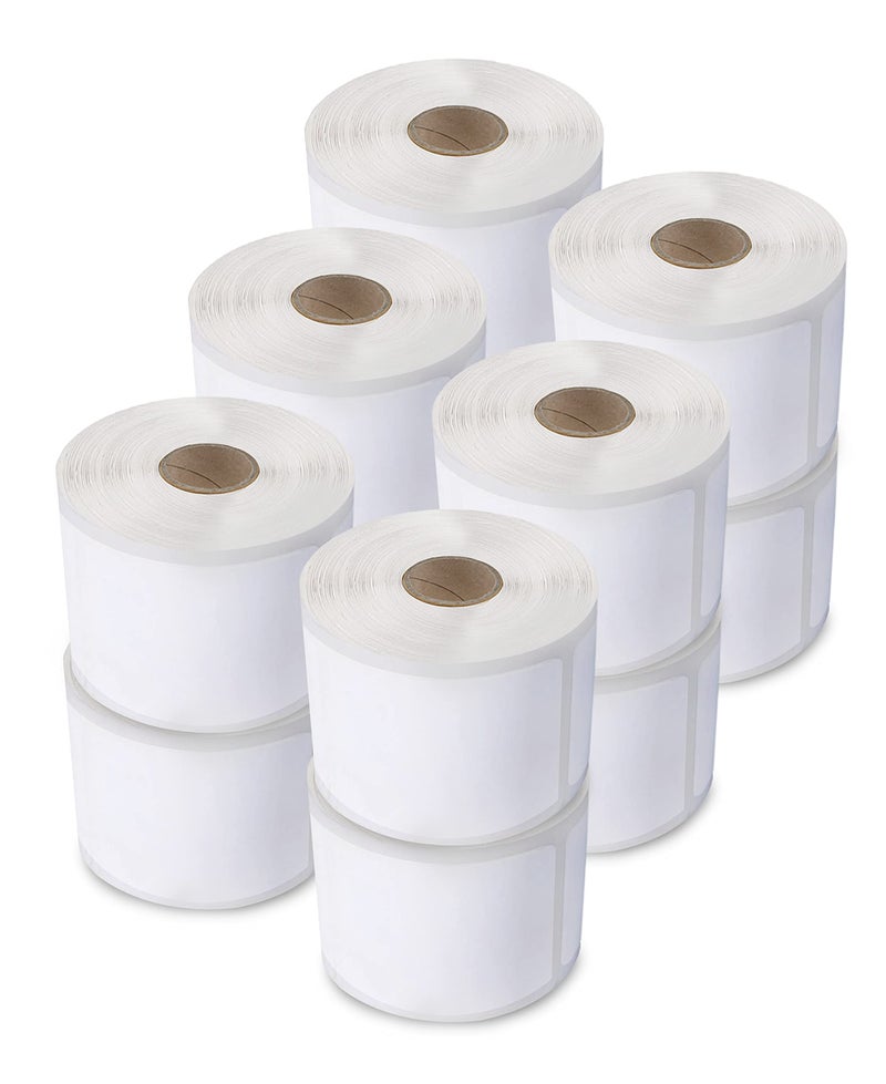enKo Products enKo (12 Rolls / 12000 Labels) 30334 Dymo Compatible Multipurpose Barcode (1-1/4" x 2-1/4") - Image 1